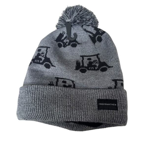 Travis Mathew Women's Gray Heather Swingles Beanie One Size - Picture 2 of 5